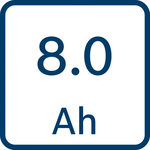 8,0 Ah Logo/Symbolbild