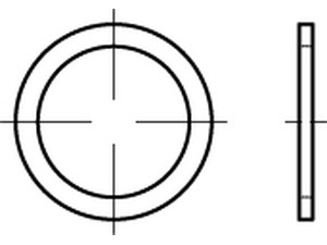 Dichtringe DIN 7603 Alu A 10 x 13,5 x 1 Al S normal