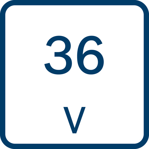 36 Volt Logo/Symbolbild