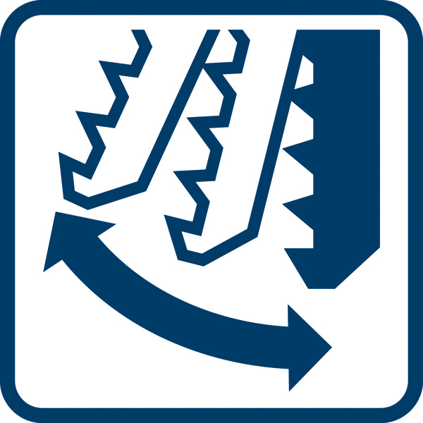 Orbitale Sägeblattbewegung Logo/Symbolbild