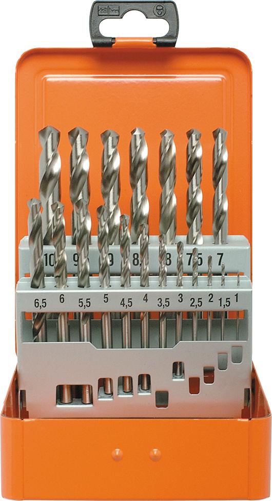 PROJAHN HSS-G-Spiralbohrersatz 19-teilig ø 1-10mm 0 5mm steigend