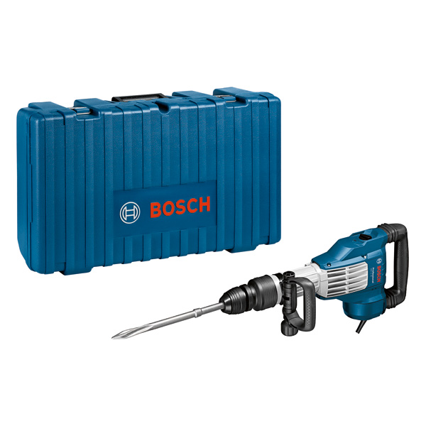Bosch GSH 11 VC Abbruchhammer mit Tragekoffer. Produktbild Lieferumfang