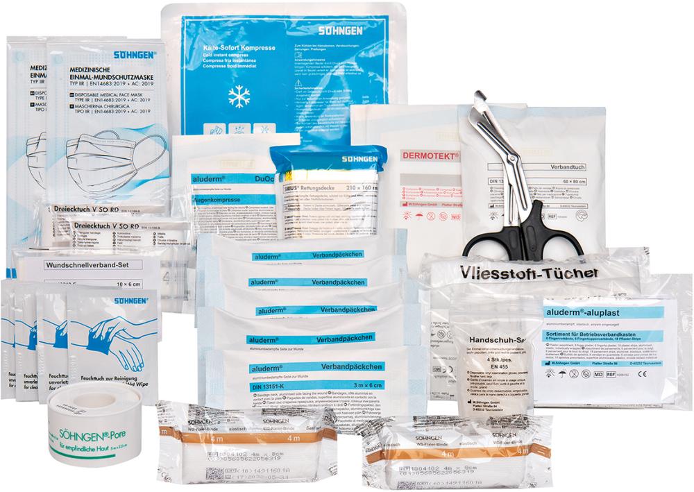 Füllung DIN 13157 für Verbandschrank Heidelberg Füllung DIN 13157 für Verbandschrank Heidelberg