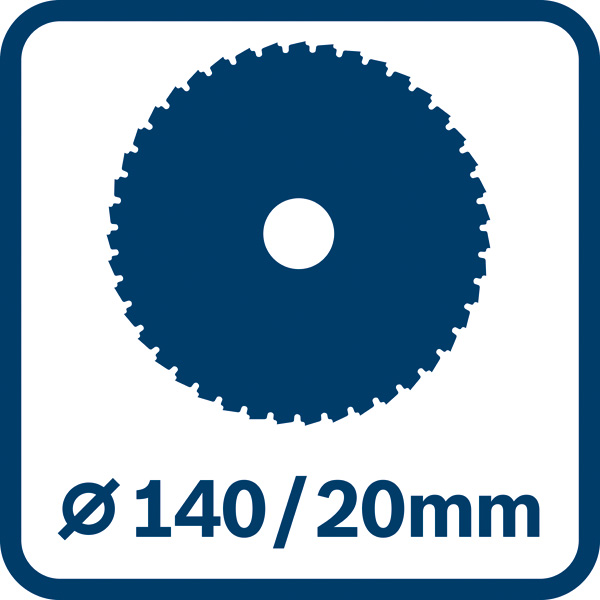 Sägeblatt 140/20mm Logo/Symbolbild