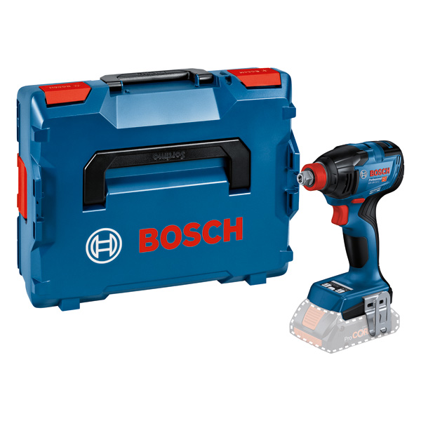 Bosch GDX 18V-210 C Schlagschrauber mit Tragetasche. Produktbild Lieferumfang