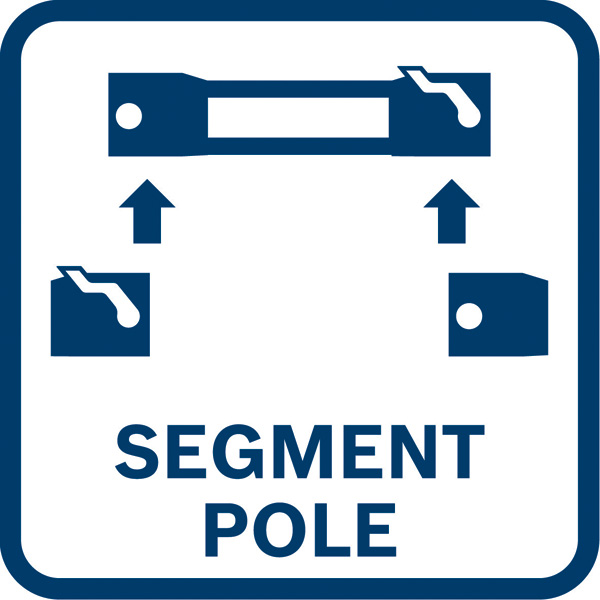 Segmentmast Vorteil-Symbol