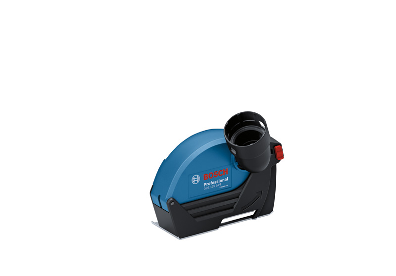 Bosch GDE 125 EA-T Staubabsaugschutz für Winkelschleifer. Produktbild dynamisch