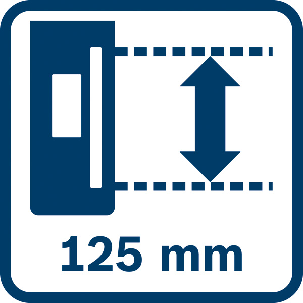 125 mm Empfangsbereich Logo/Symbolbild