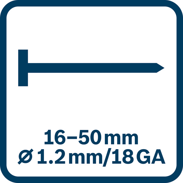 Nagellänge Durchmesser 1650 mm 18GA Logo/Symbolbild
