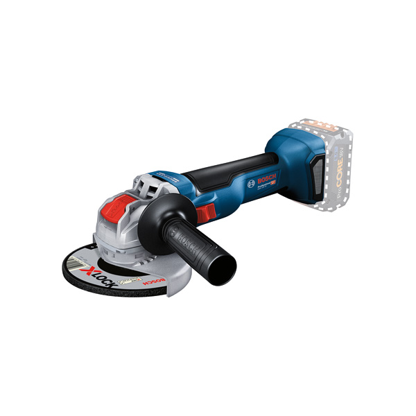 Akku-Winkelschleifer GWX 18V-10 von Bosch mit X-LOCK. Produktbild Lieferumfang