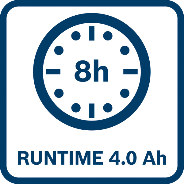 8h Laufzeit Logo/Symbolbild