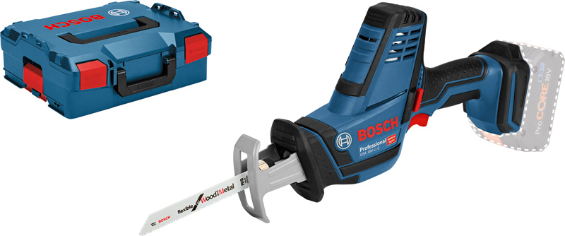 Bosch -Säbelsäge GSA 18V-LI C von Bosch mit Koffer. Produktbild Lieferumfang