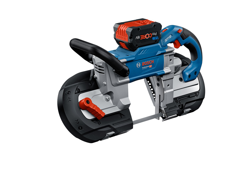 Akku-Bandsäge GCB 18V-127 von Bosch für präzise Schnitte. Produktbild dynamisch