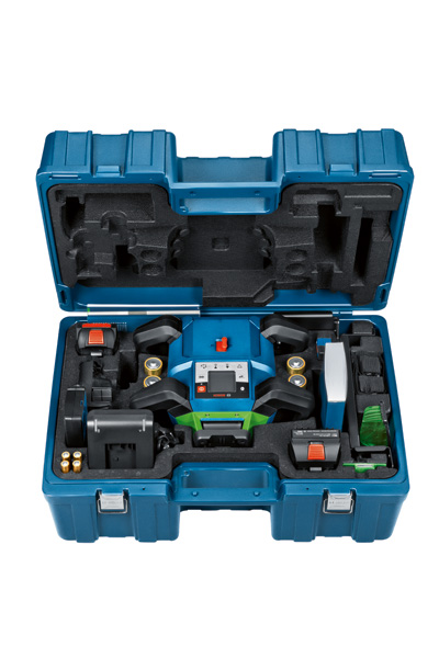 Bosch GRL 650 CHVG Rotationslaser-Nivelliergerät-Set. Produktbild