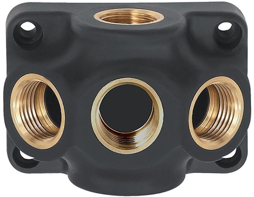 Endverteilerdose Kunststoff, Innengewinde 1xG1/2" zu 3xG1/2" RIEGLER