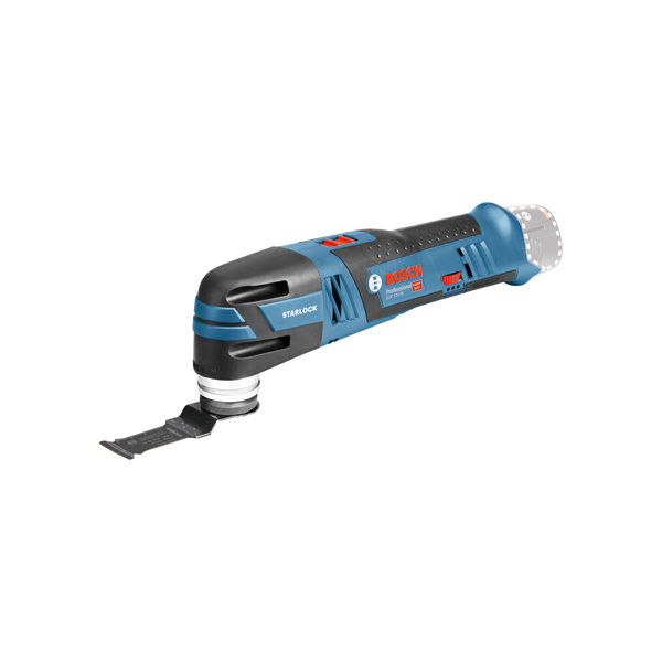 Akku-Multitool GOP 12V-28 von Bosch mit Starlock-Klinge. Produktbild Lieferumfang