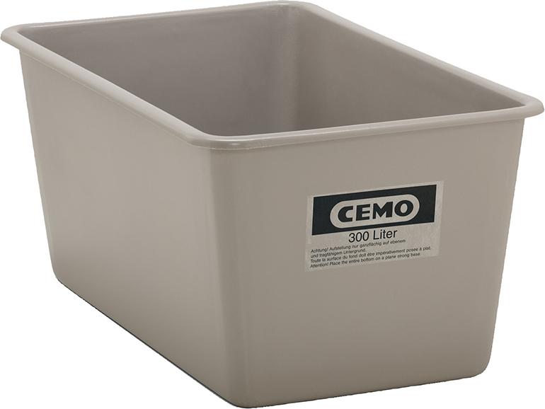 CEMO Rechteckbehälter B1180xT700xH530mm Inhalt 300l grau
