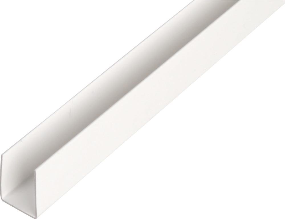 Kunststoff-U-Profil 2000/12x10mm weiß GAH Alberts