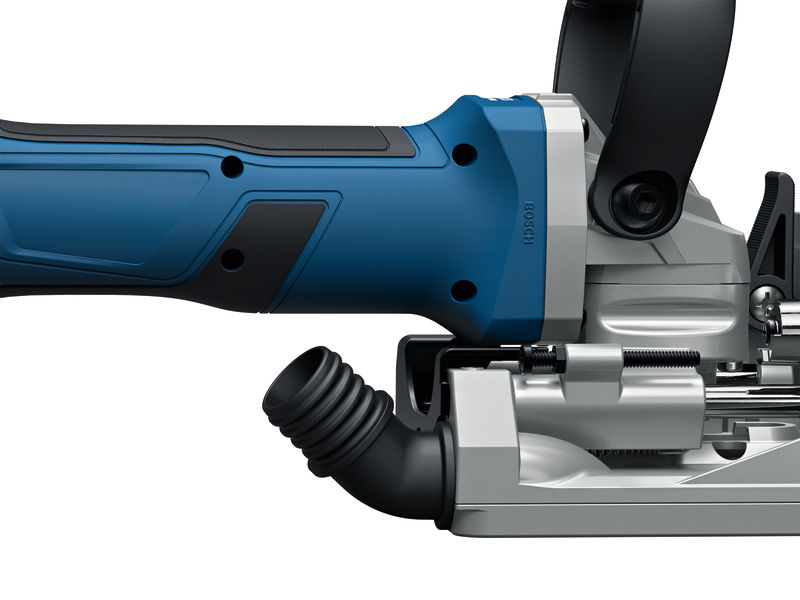 Bosch GFF 18V-22 Lamettafräse mit Griff und Staubabsaugung. Produkt-Detailbild
