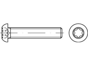 Flachkopfschrauben ISO 7380 -1 010.9 M 4 x 10 -T galv. verzinkt + getempert gal Zn S normal