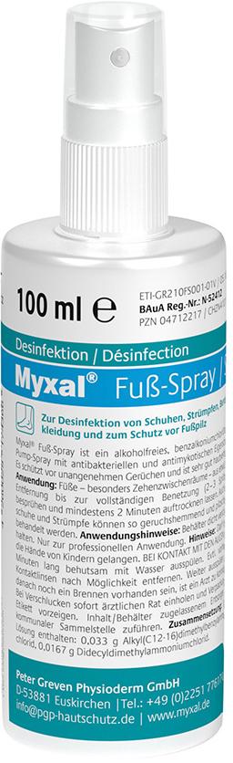 Fußspray Myxal 100 ml Flasche Fußspray Myxal 100 ml Flasche