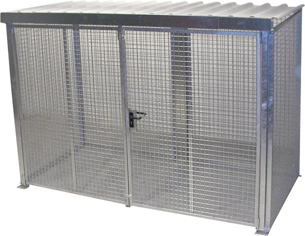 BAUER Gasflaschen-Container GFC-M4/D-DF 3100x1500x2190mm