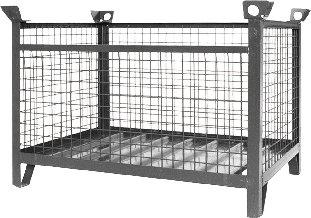 EICHINGER Gitterbox- Stapelpalette Tragkraft 1500kg L1500xB1000xH750mmRAL7016