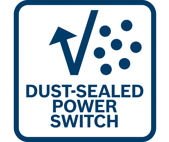 Staubdichter Netzschalter Logo/Symbolbild