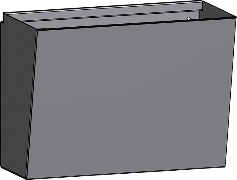 Abfalleimer passend f. Lochwände Lochung 10X10 mm RAL 7016 Abfalleimer passend f. Lochwände Lochung 10X10 mm RAL 7016