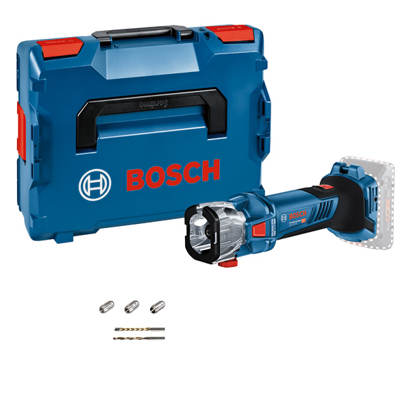 Akku-Trennwerkzeug GCU 18V-30 von Bosch mit Koffer. Produktbild Lieferumfang