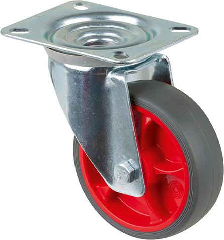 Lenkrolle L400.B44.03 Rad Ø 100mm 110kg, Stahl verzinkt Lenkrolle L400.B44.03 Rad Ø 100mm 110kg, Stahl verzinkt