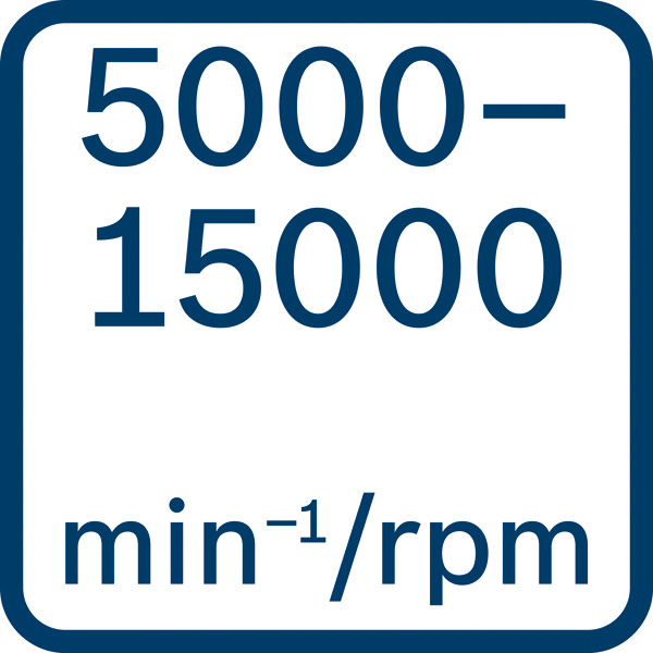 Drehzahlbereich 500015000 U/min Logo/Symbolbild
