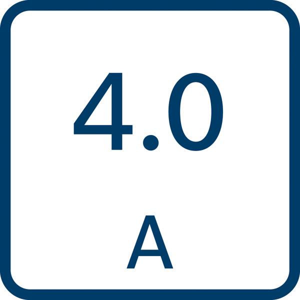 4,0 Ampere Logo/Symbolbild