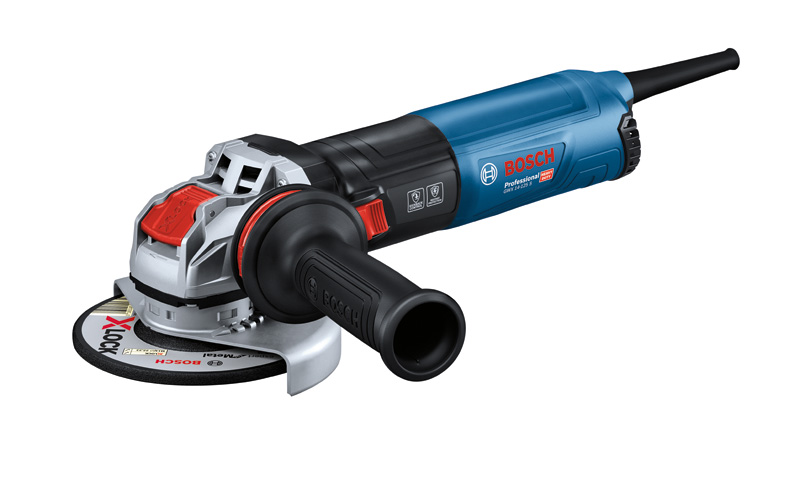 Bosch GWX 14-125 S Winkelschleifer mit X-LOCK. Produktbild dynamisch