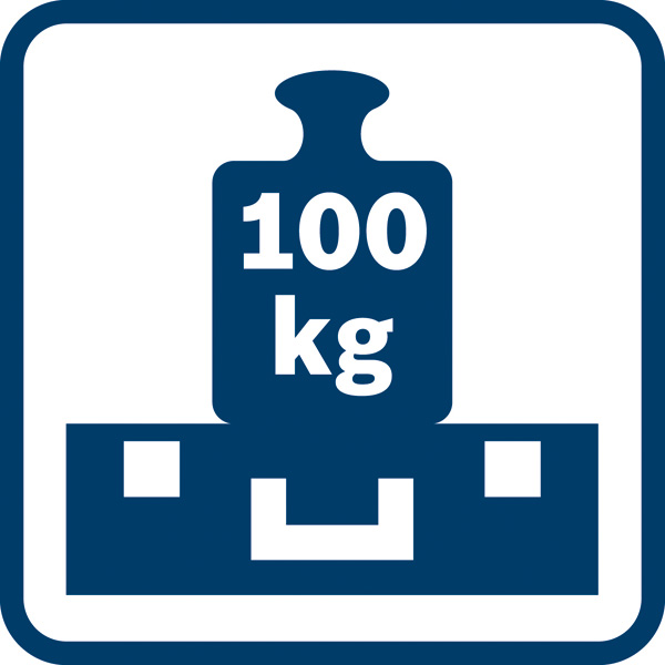 Ladegewicht 100 kg Logo/Symbolbild