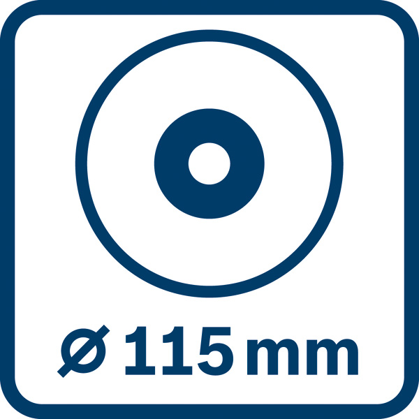 Scheibendurchmesser 115 mm Logo/Symbolbild