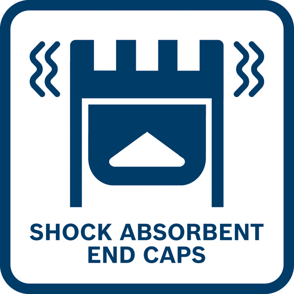 Stoßdämpfende Endkappen Logo/Symbolbild