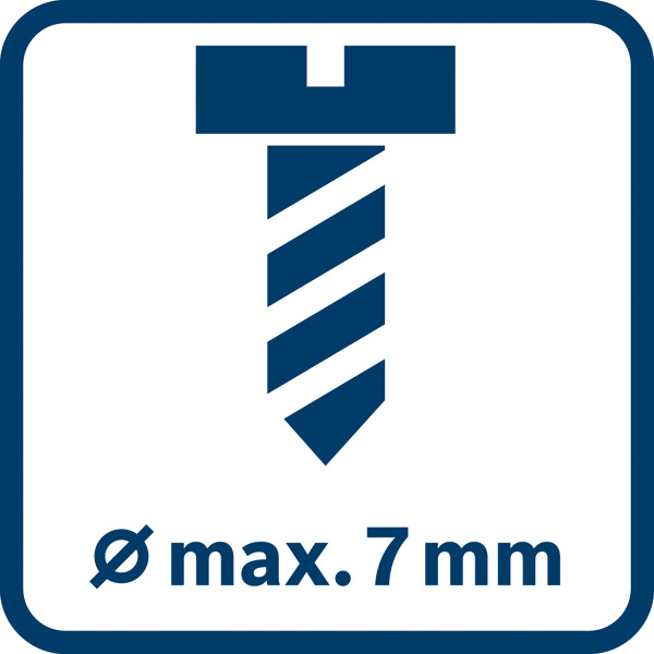 Schraubendurchmesser 7 mm Logo/Symbolbild