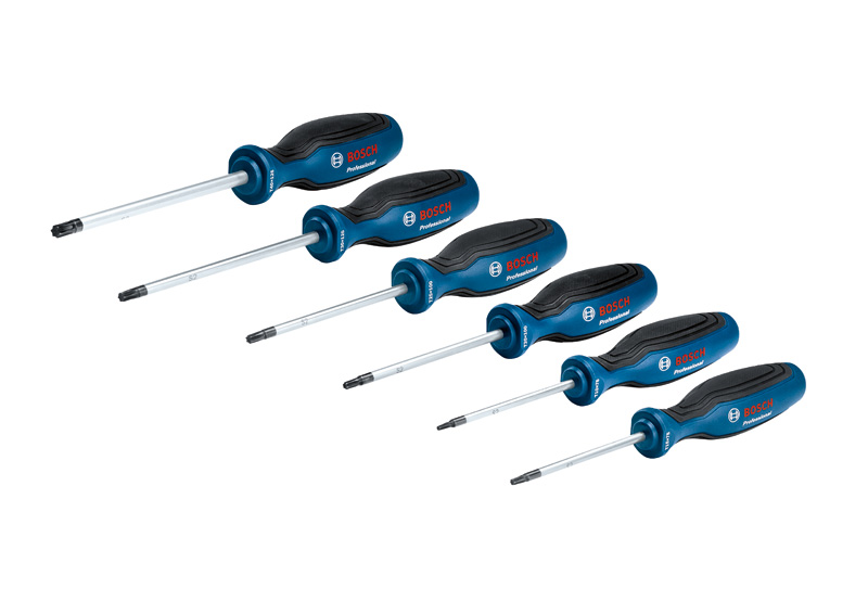 Bosch Schraubendrehersatz 6-tlg. TX, ergonomische Griffe. Produktbild