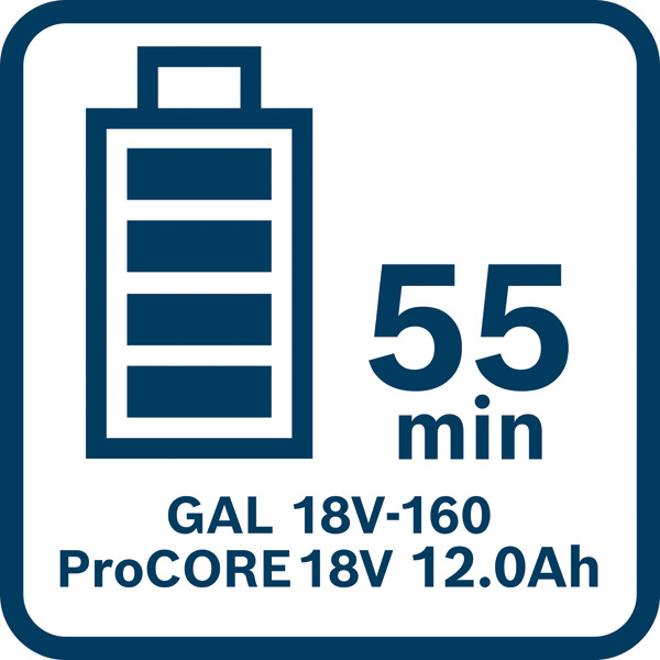 55 Minuten Ladezeit Logo/Symbolbild
