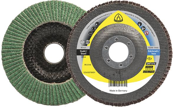 Fächerschleifsch. SMT 976125x22,23mm gewölbt K40 Keramikkorund K40 Klingspor
