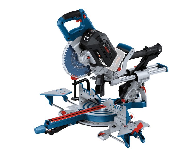 Akku-Gehrungssäge GCM 18V-216 von Bosch mit ProCORE-Akku. Produktbild dynamisch
