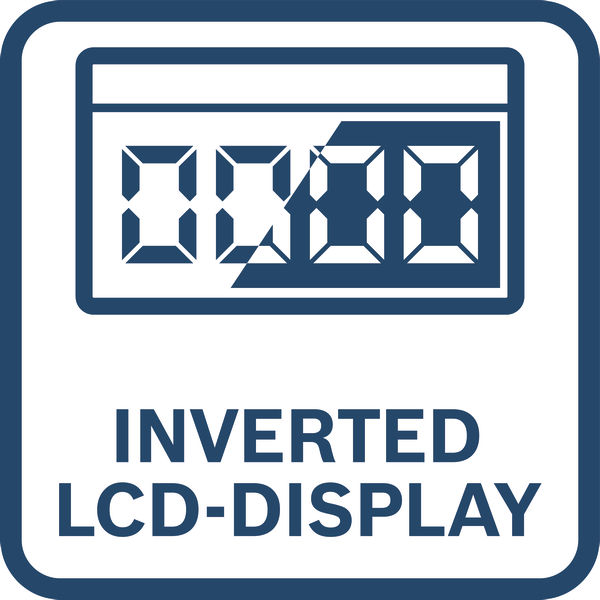 Invertiertes LCD-Display Logo/Symbolbild
