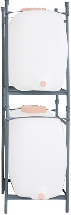 Stapelgestell für 100 l Fass grau lackiert Stapelgestell für 100 l Fass grau lackiert