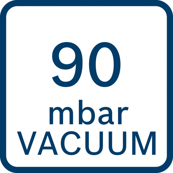 90 mbar Vakuum Logo/Symbolbild