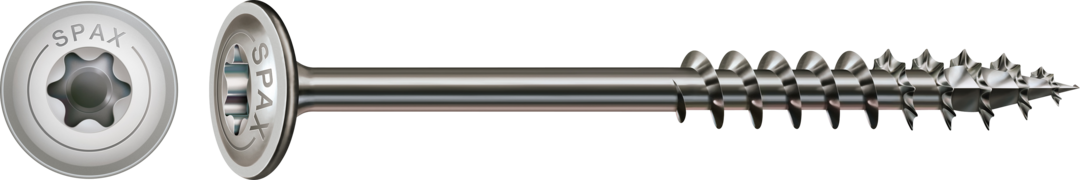 Artikelhauptbild ABC Spax-Holzbauschrauben A2 Tellerkopf, I-Stern  6,0 x 140/68 Teilg A2 HP