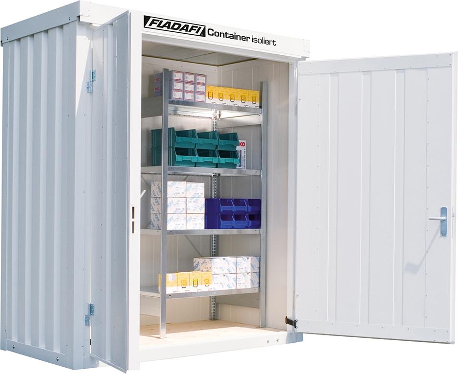 FLADAFI Lagercontainer IC Pro 1100,isoliert, in RAL-Farbton mit Holzfussboden FLADAFI Lagercontainer IC Pro 1100,isoliert, in RAL-Farbton mit Holzfussboden