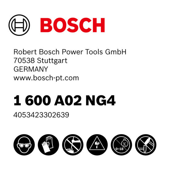 Etikett des Bosch Elektriker-Kombi-Kits Medienbild