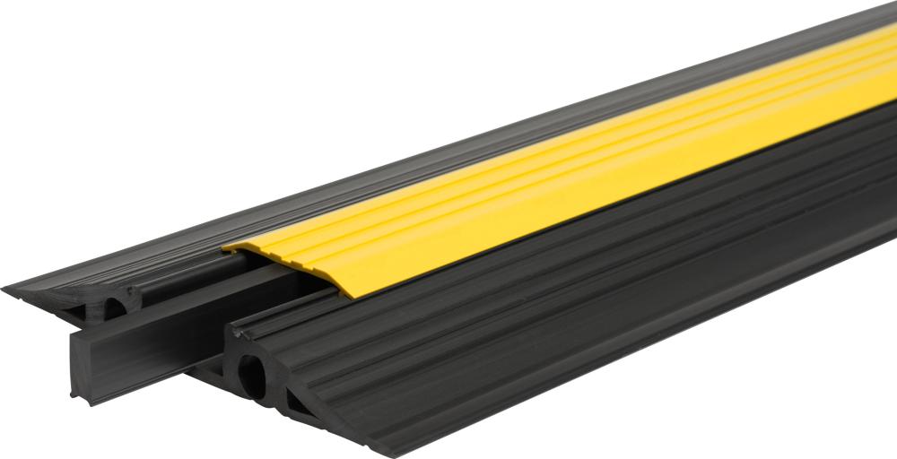 Kabelbrücke Vario B1000xT350 mm schwa/gelb 3 Kammern H25xB38 mm oder 1 Kammer H70xB38 mm Kabelbrücke Vario B1000xT350 mm schwa/gelb 3 Kammern H25xB38 mm oder 1 Kammer H70xB38 mm