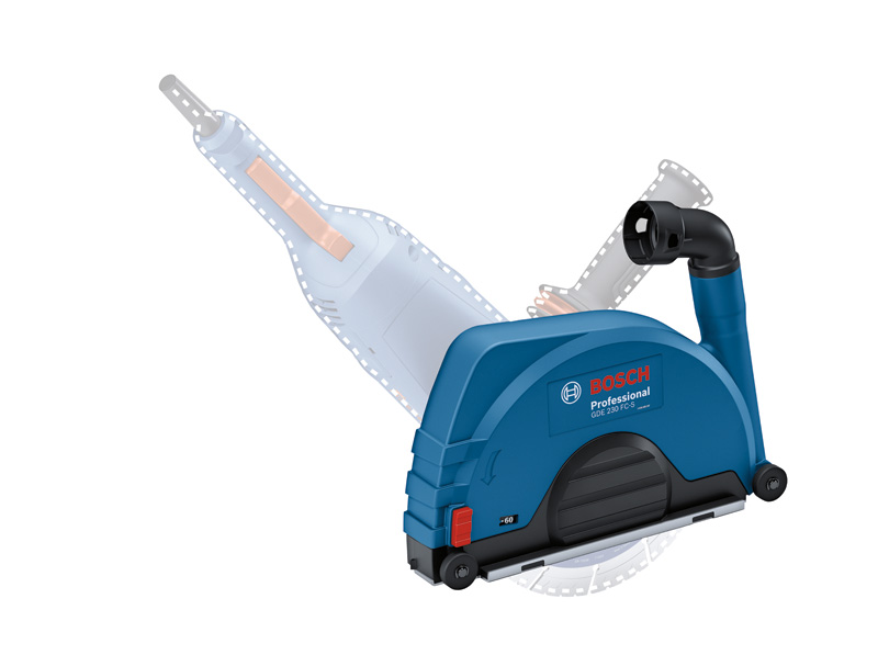 Bosch GDE 230 FC-S Systemzubehör für Winkelschleifer. Produktbild dynamisch